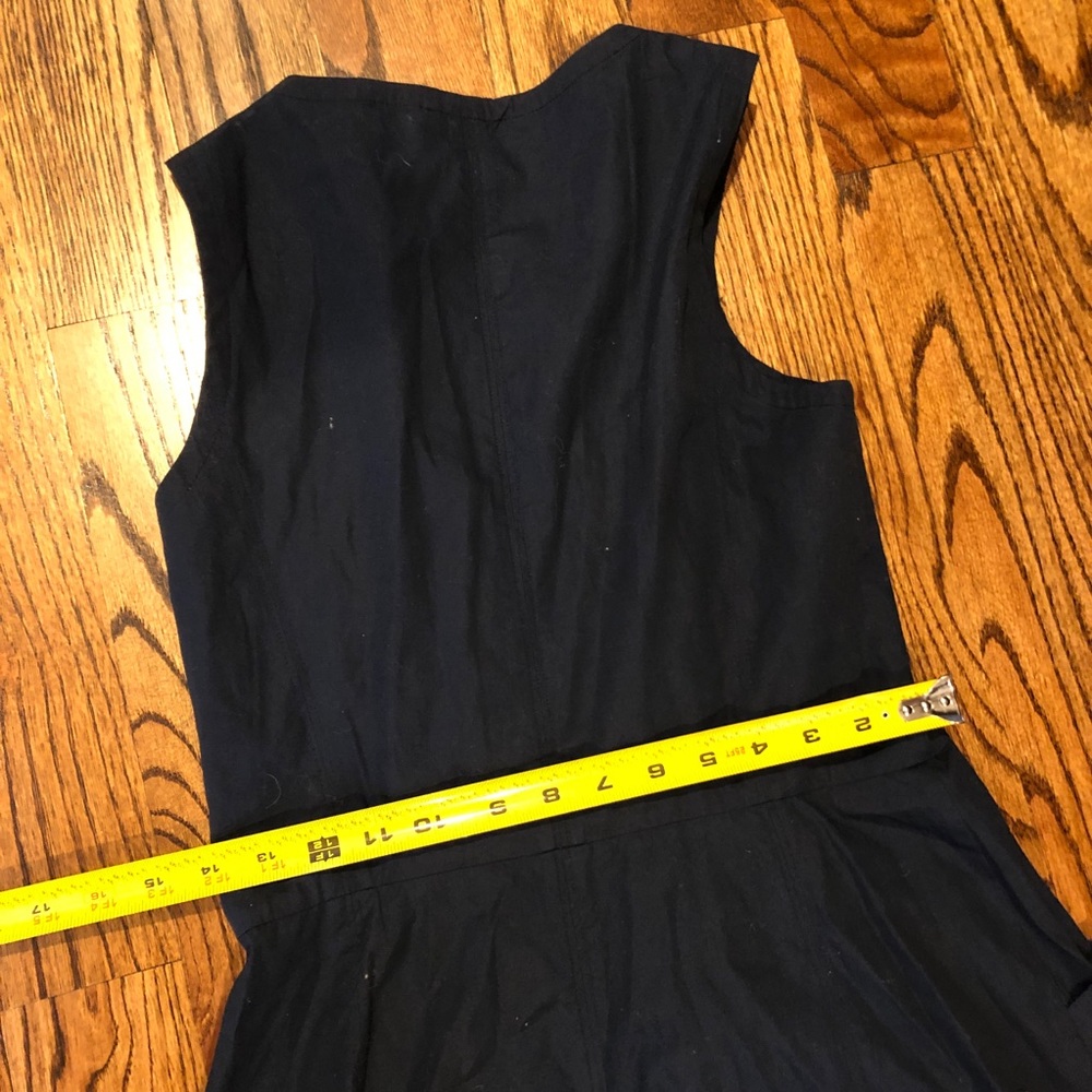 Theory Navy Front Zipper Dress 6 - Picture 6 of 8